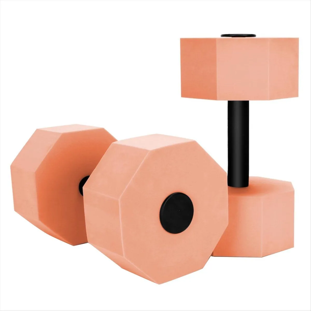 Water Dumbbell Set For Pool Weights Foam Swimming Water Cuffs(Pink)