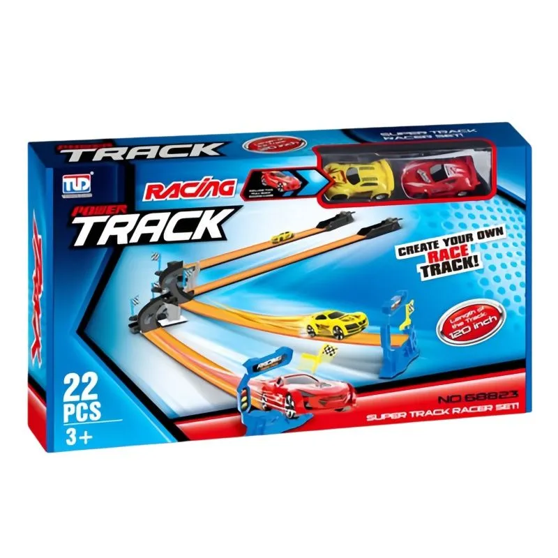 Kids Pull Back Racing Track Set