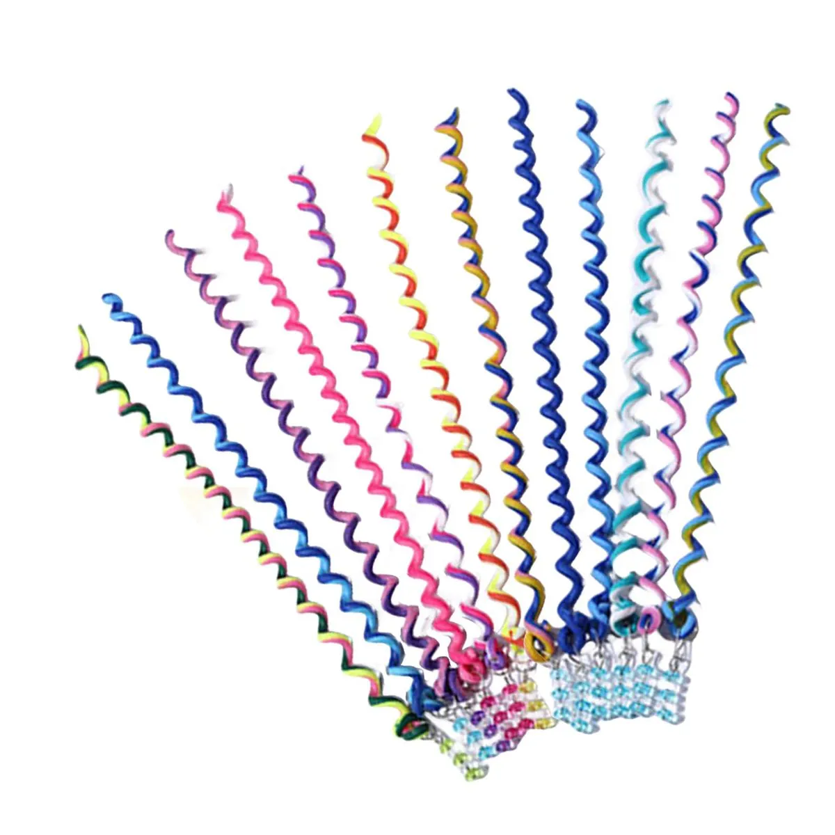 12 Colors Hair Braid Clips Twist Barrette Spiral Hair for Braid Accessories