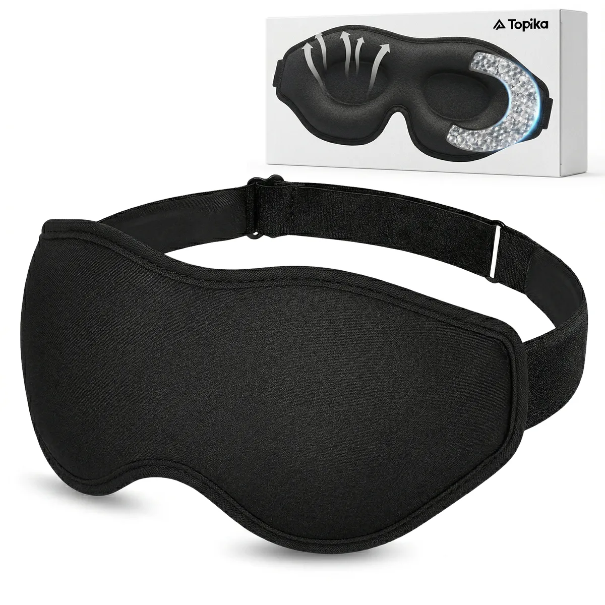 Topika Contoured Sleep Mask Eye Masks 3DWeighted Blackout Eye Sleeping Mask