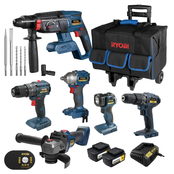 Ryobi XCB-9k 9 Piece 18v Cordless Combo Kit