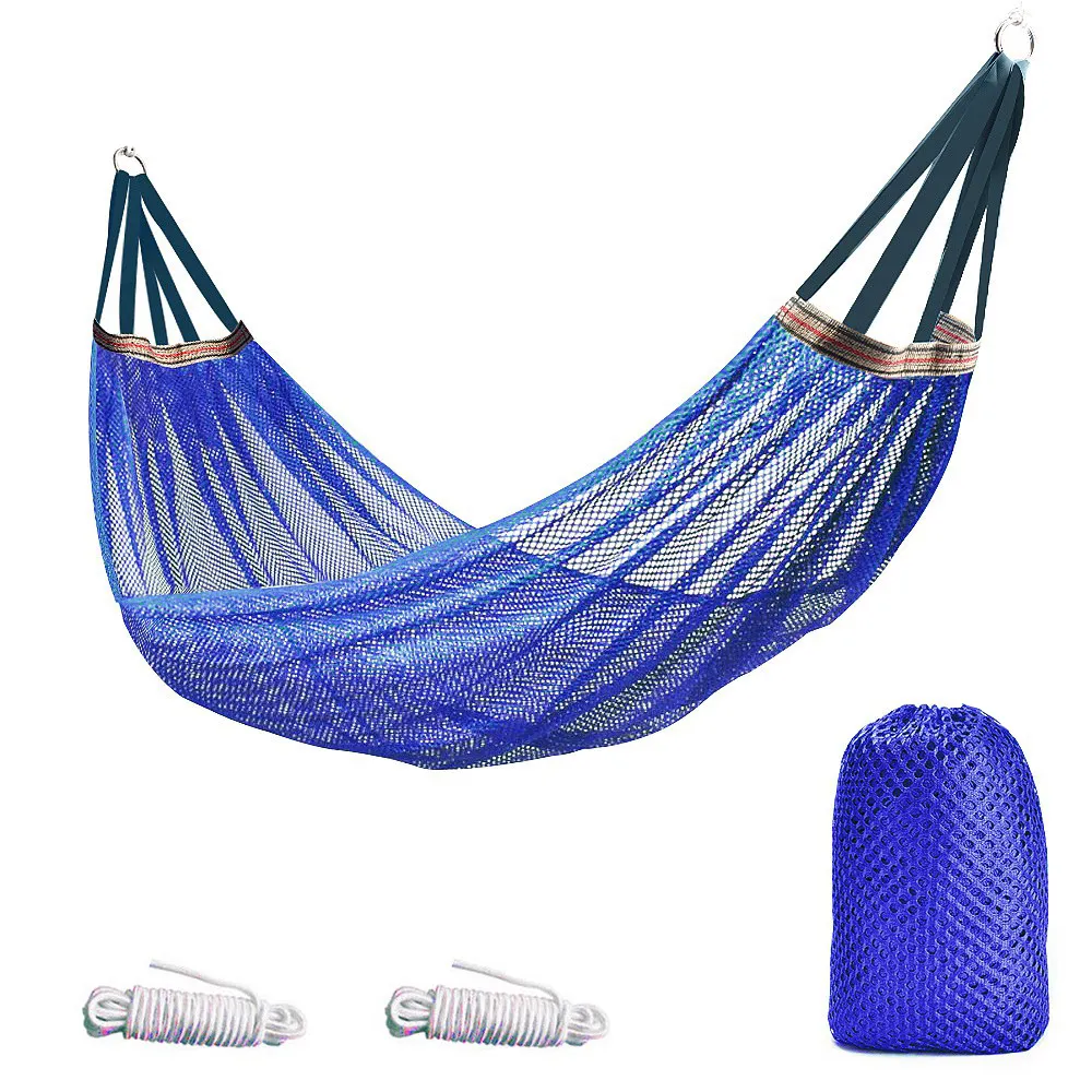 A Hammock With Outdoor Ice Mesh Netting For A Swing