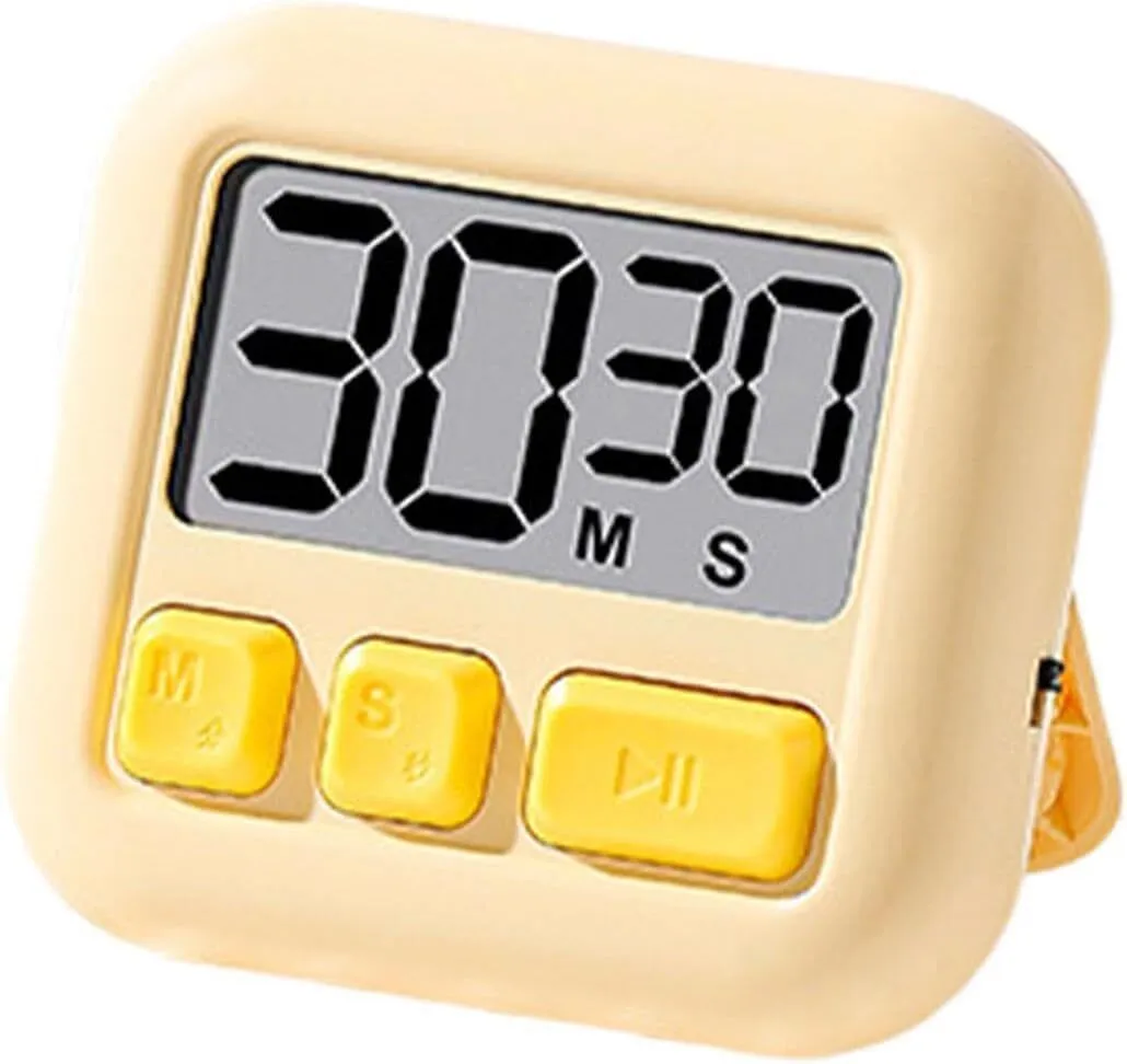 Kitchen Timers | Clear LCD Display Two-Way Countdown Countup