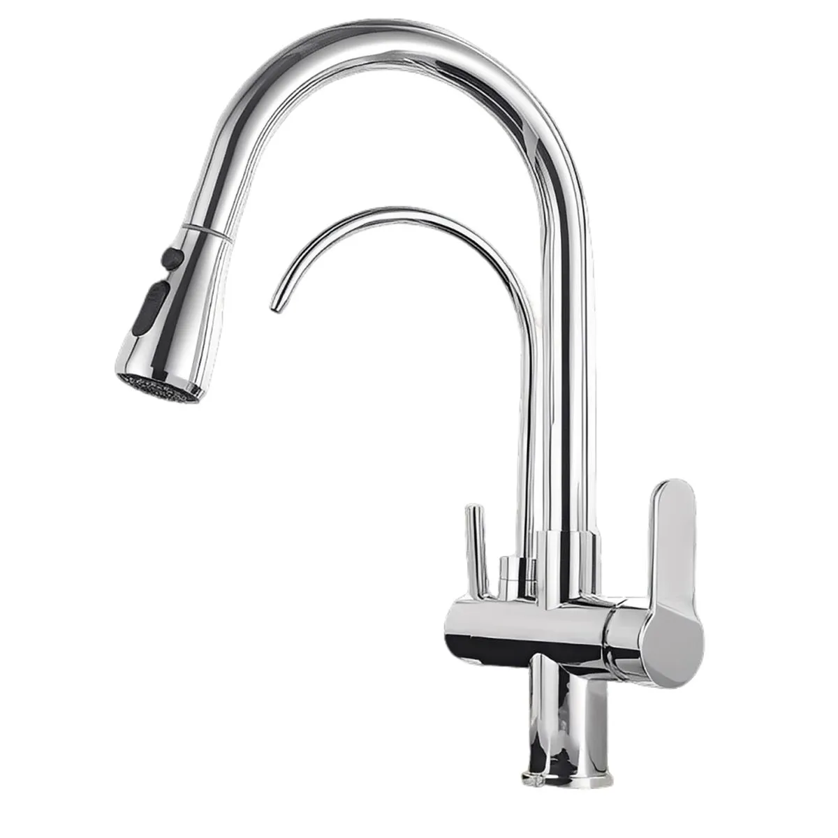 Kitchen Faucet with 2 Drinking Water Faucet, 2 in 1 Water Purifier Faucet