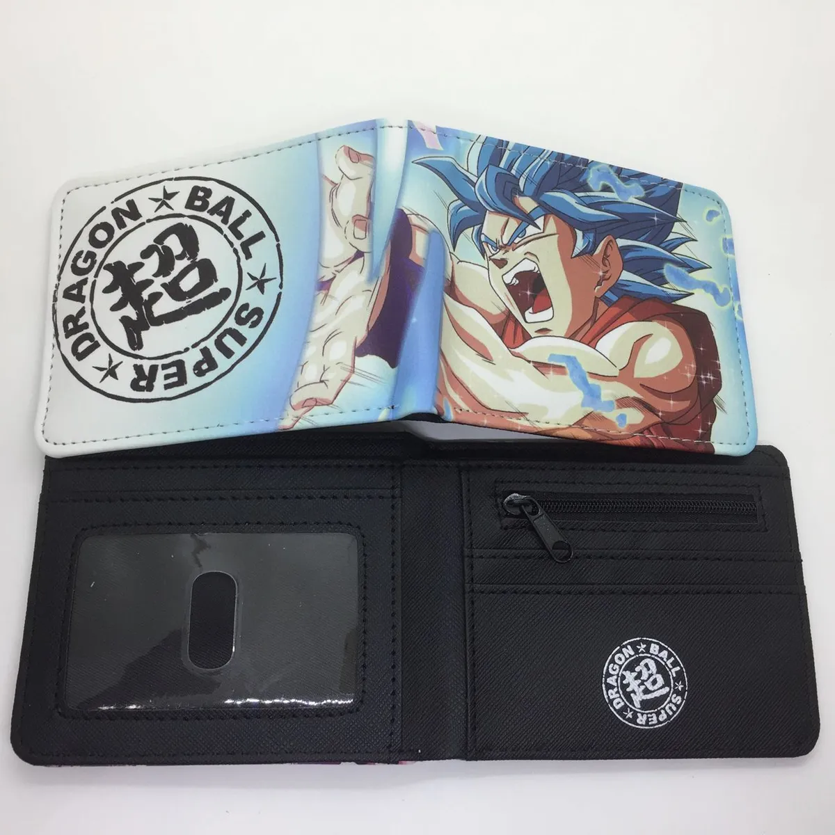 Buyhappy Dragon Ball Super Goku Blue Bifold Wallet- Anime Fan Merchandise