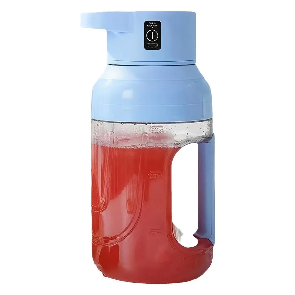 Fruit juicer Stainless Steel Blade Jug Blender-1500ML - Blue