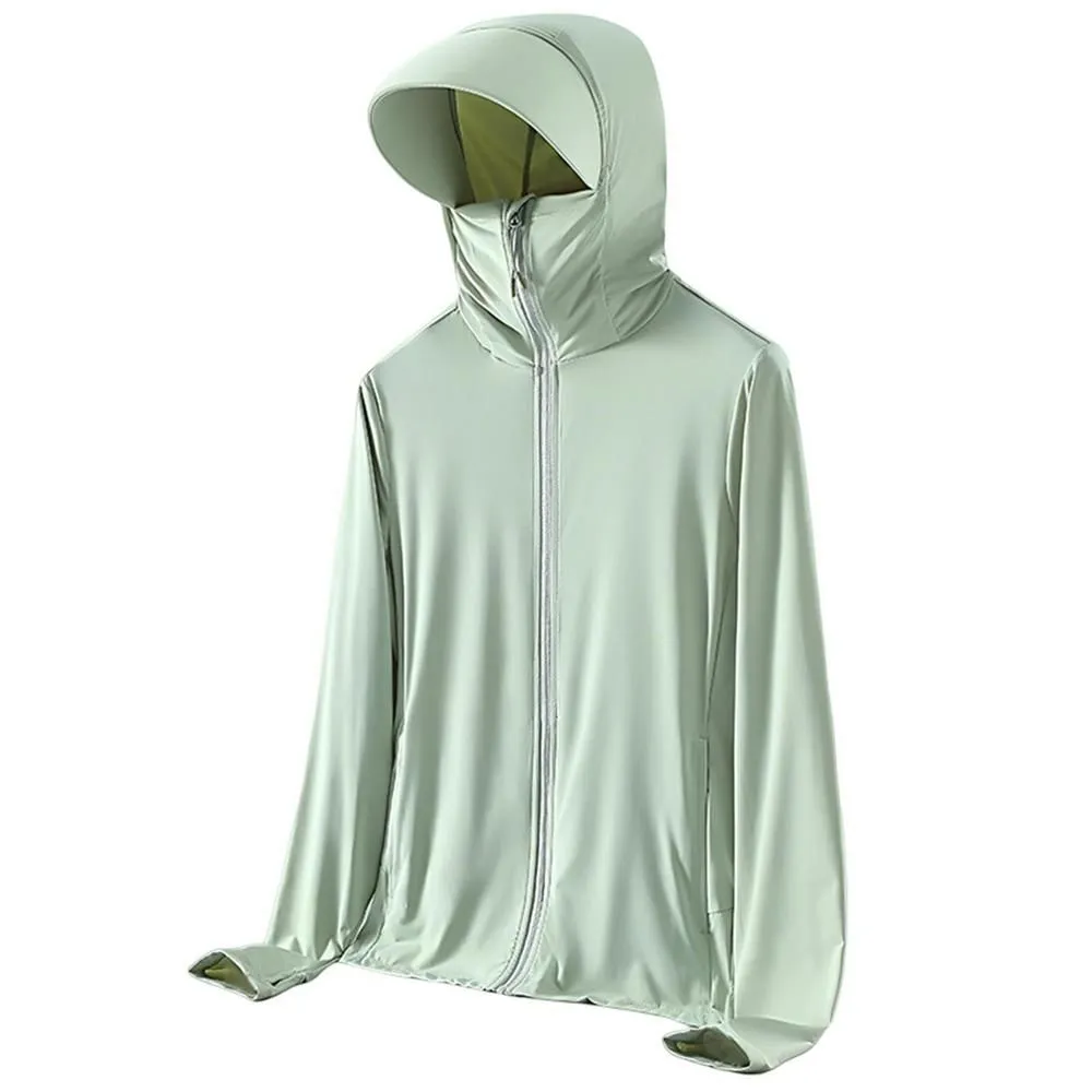 Sun Protection Jacket Long Sleeve UPF 50 Sun Protection Hoodie - Green