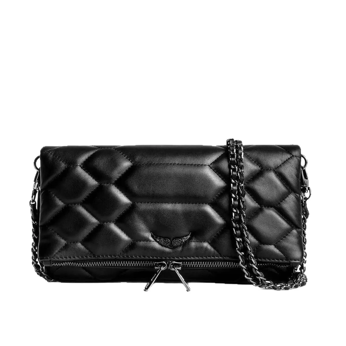 Rhinestone Wing Chain Envelope Bag Retro Fashion Women Shoulder Handbag