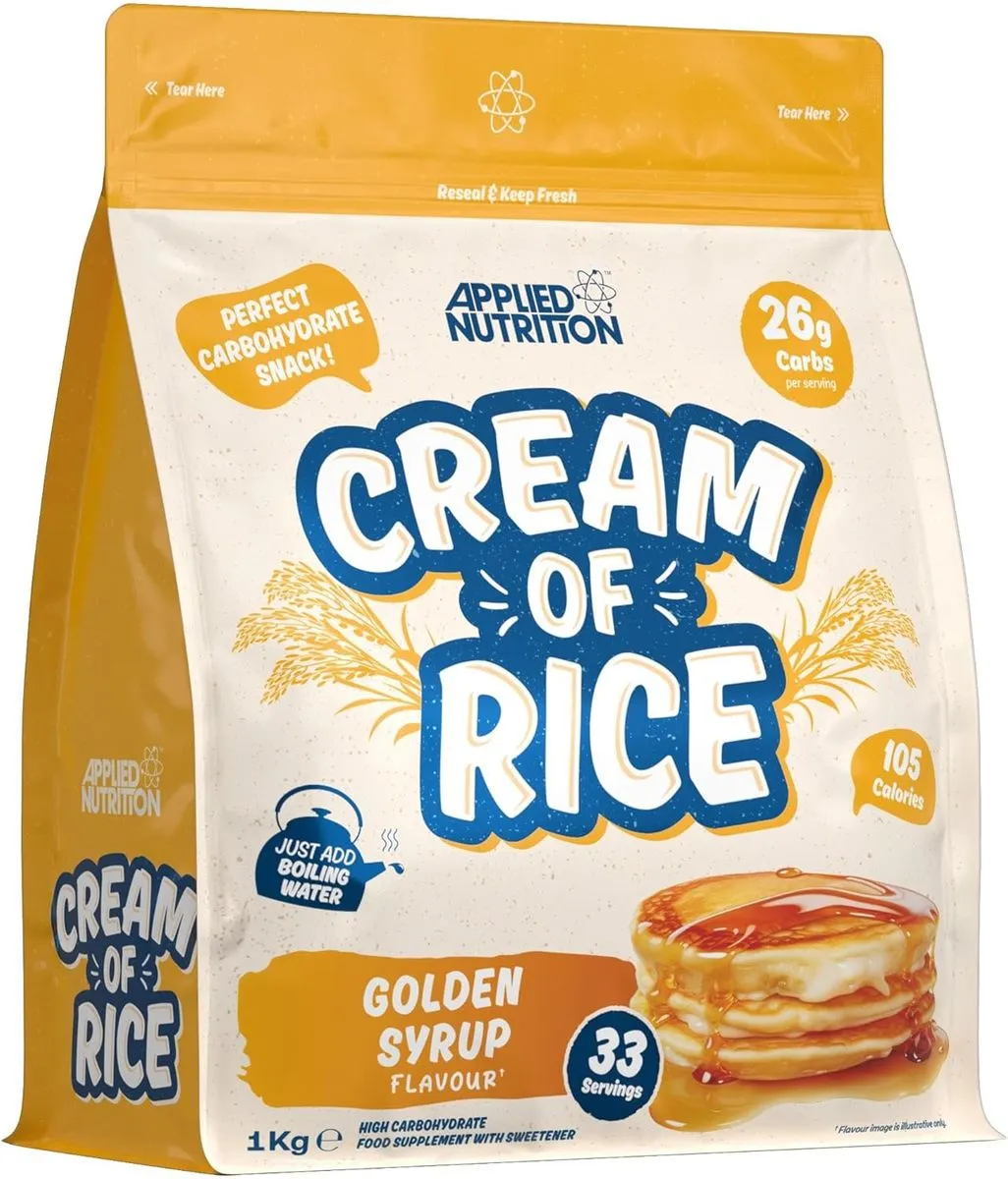 Applied Nutrition Cream of Rice 1kg - Golden Syrup