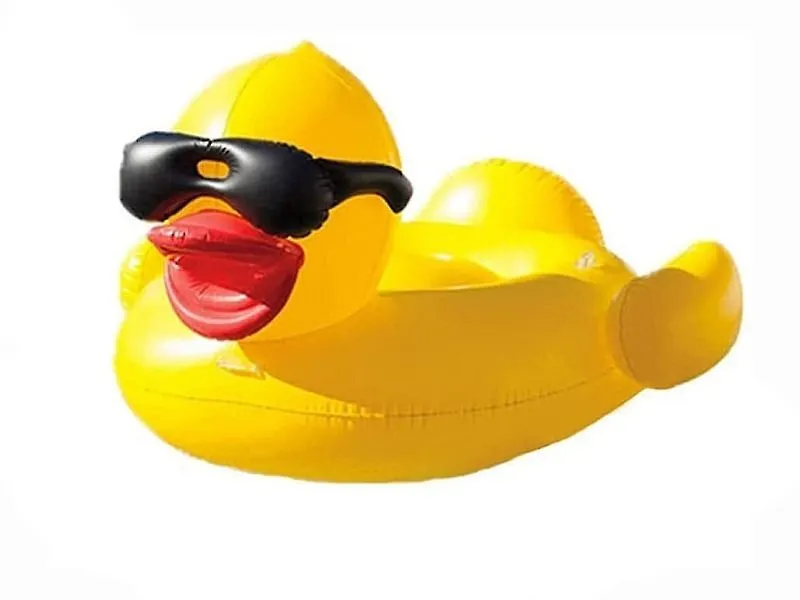 Giant Inflatable Duck Lylo For Pools - 2m x 1.8m x 1m - Umlozi