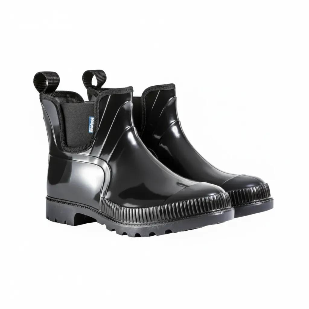 Gumboots Men's Chelsea Black Knee-Length Waterproof Boots - 2 Pack