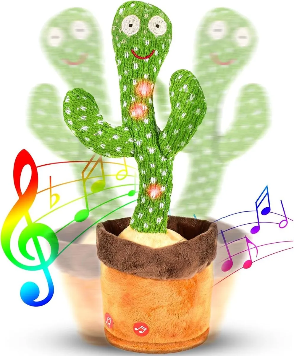 Singing Dancing Cactus Toy Repeat What You Say, Talking Cactus Toy