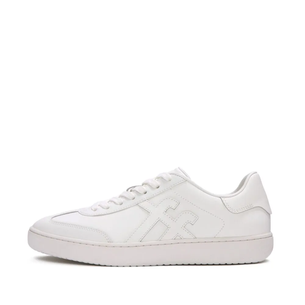 FitFlop THE DASH Mens Leather Trainers Urban White