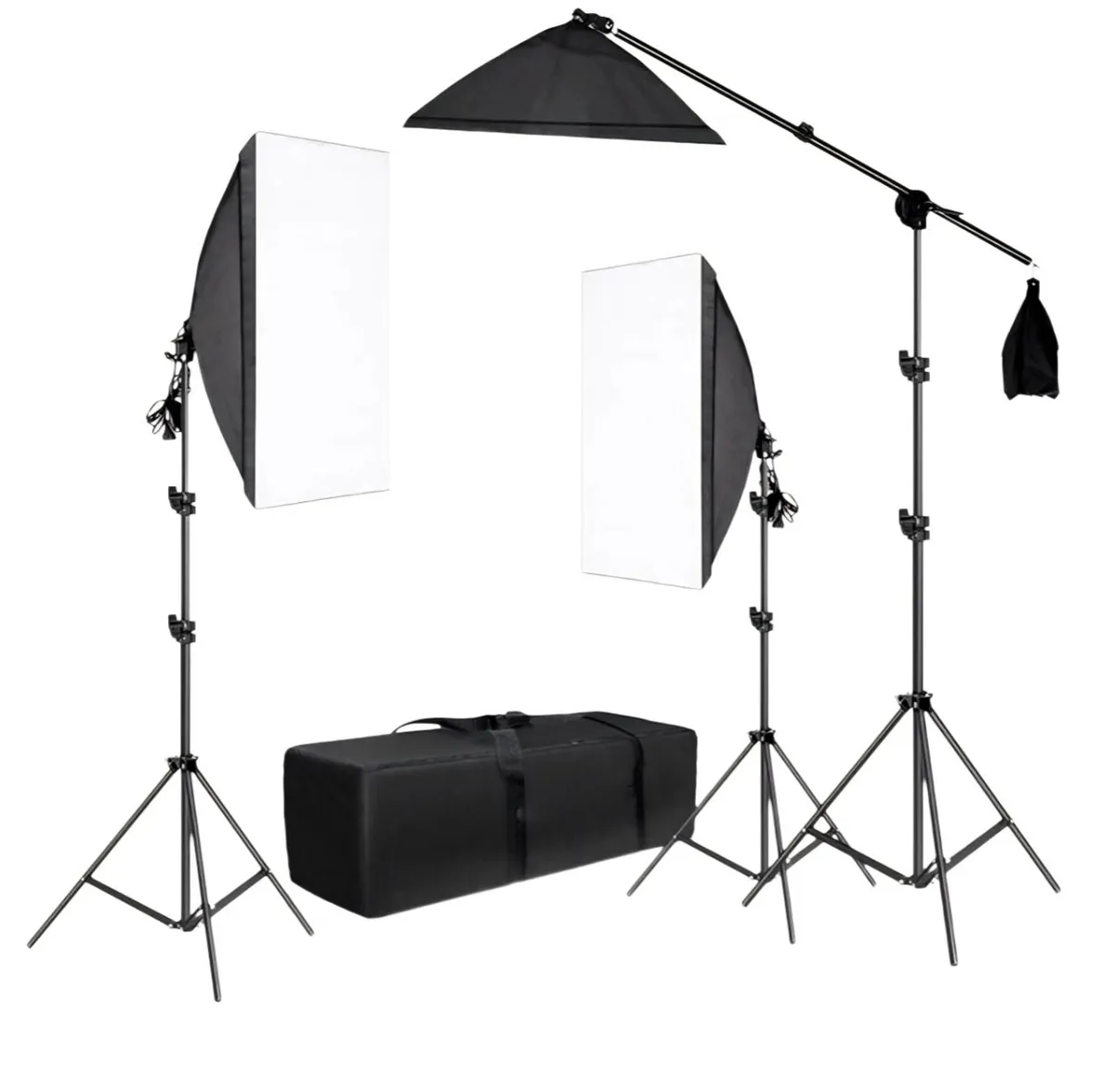 Professional 3 Pcs Soft Box Studio Lighting Set | No Bulb
