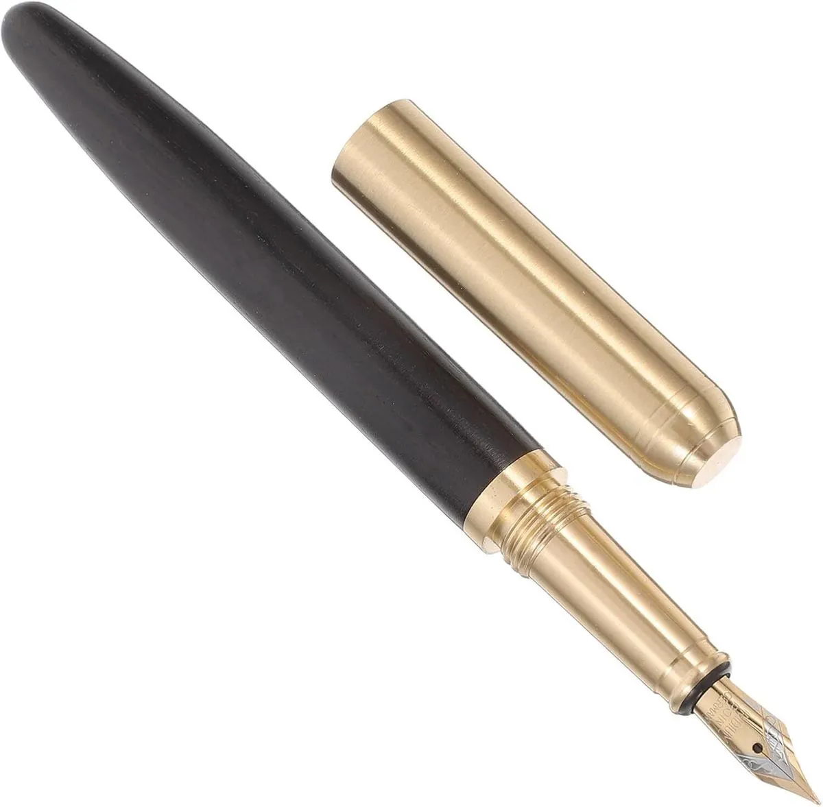 Wooden Fountain Pen Business Sign Pen 0.7mm Purple Sandalwood for Office
