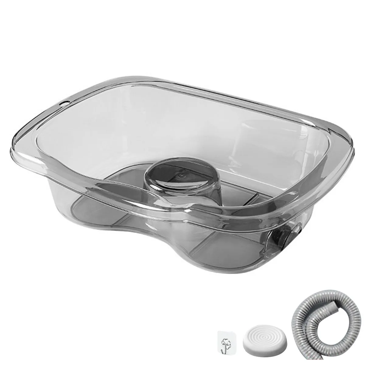 Portable Hair Washing Basin with Drain Hose Use on Bed Bathtub or Sink