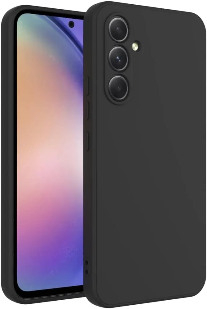 Liquid Silicone Cover Compatible For Samsung Galaxy A56 - New Cases - Black