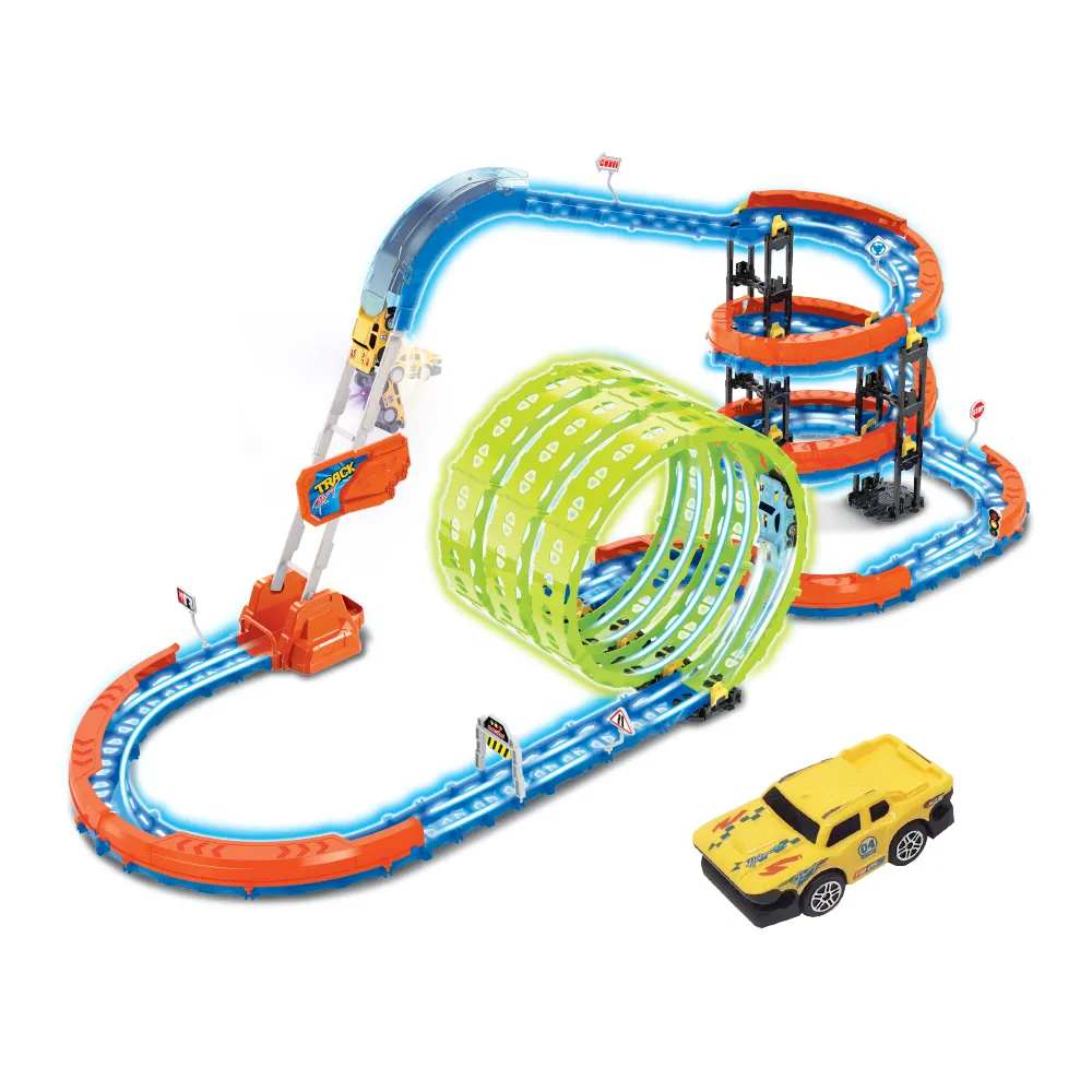 i-Play Glowing Super Trax | Track & Car Toy