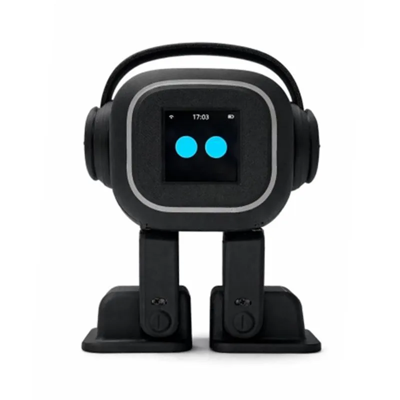 3D Printed EMO-Style AI Robot: Voice, Dance & Chat w/ Custom Personality - Black