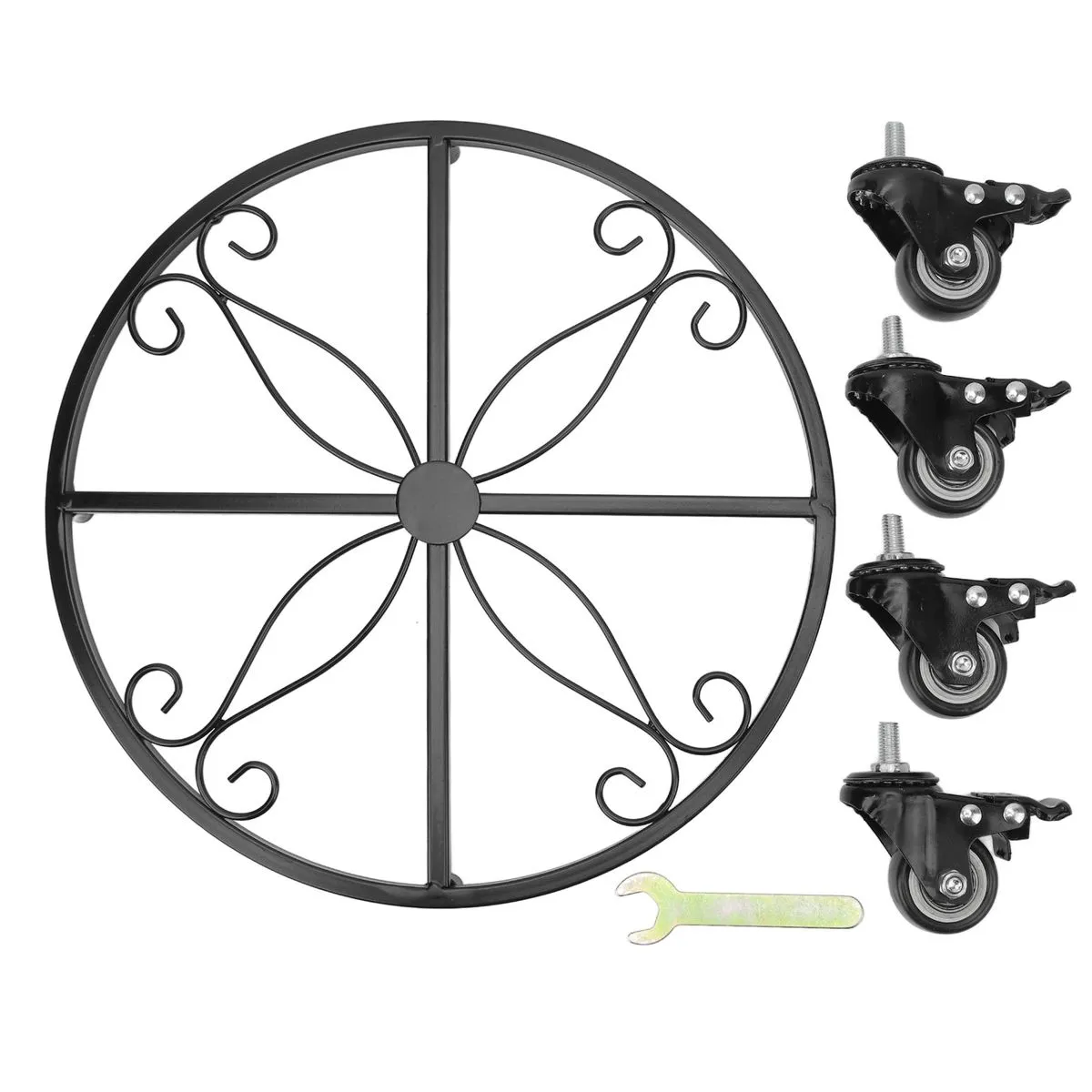 Removable Plant Stand with Wheels compatible with Potted Plants