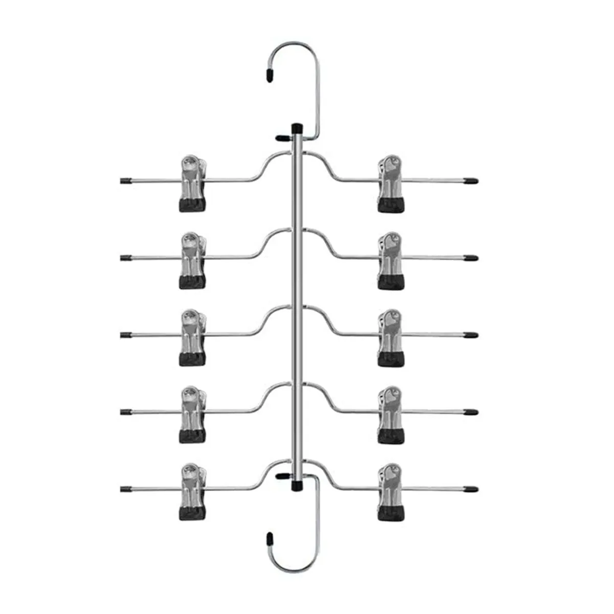 5 Tier Metal Skirt Hanger for Women Slacks Shorts Trouser