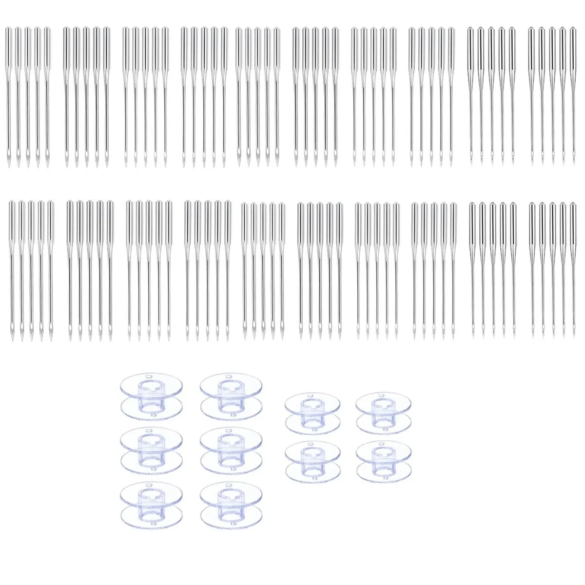 110 Piece Sewing Machine Needles Accessories & Supplies -100 Needles