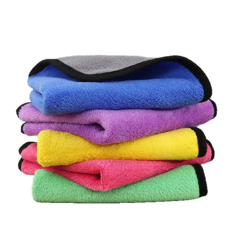30x30 Thickened High Density Coral Velvet Car Cleaning Towel Lint Free