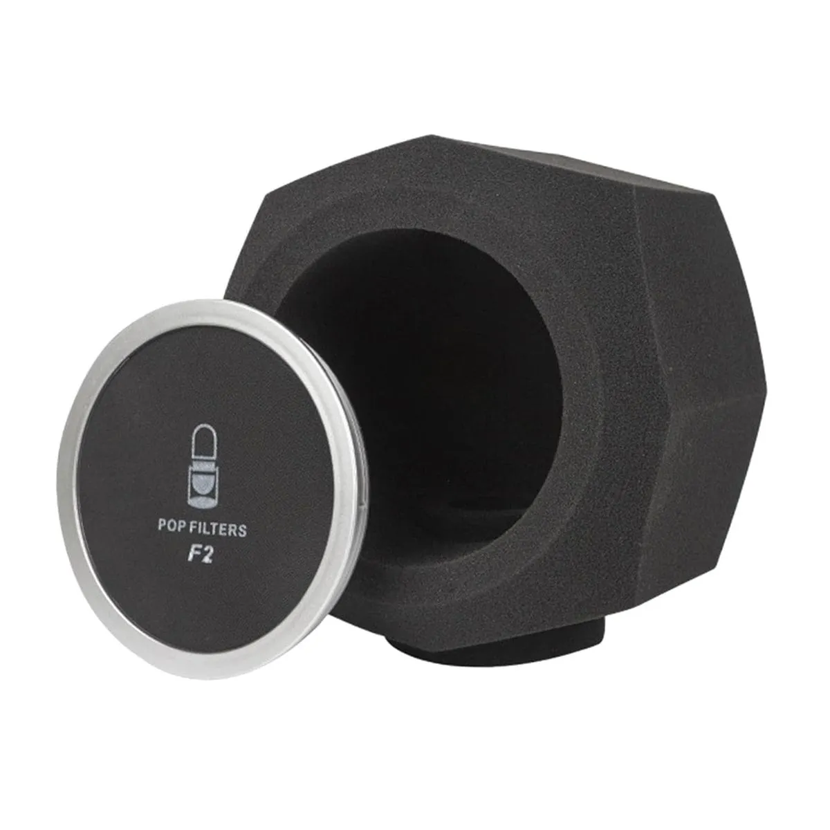 Microphone Sound-absorbing Sponge Microphone Windscreen Filter Thick Sponge - Black