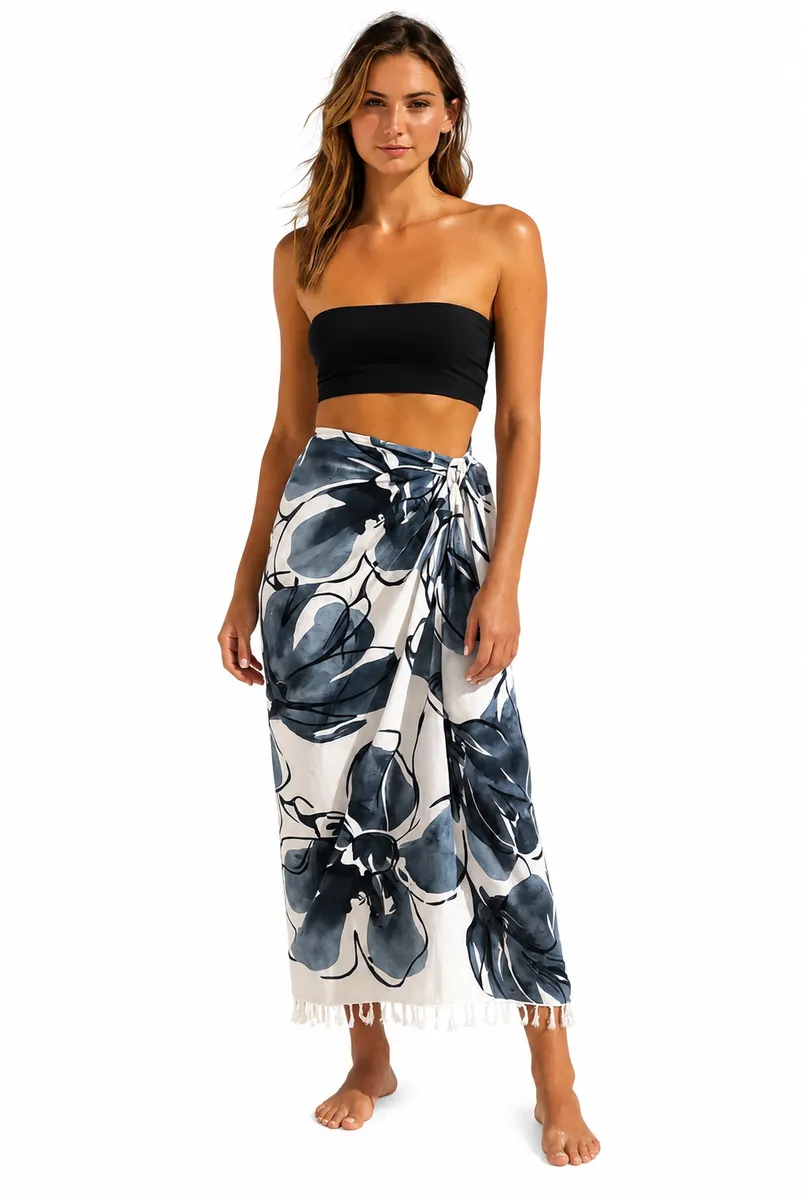 Indoblu Midnight Orchid Sarong