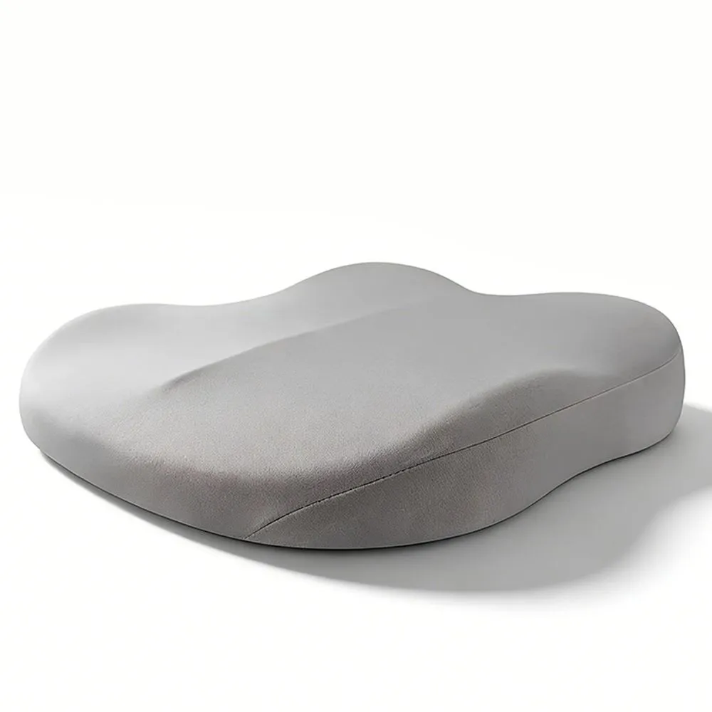 Car Seat Cushions, Adult Booster Memory Foam Butt Cushion, Cloth Grey