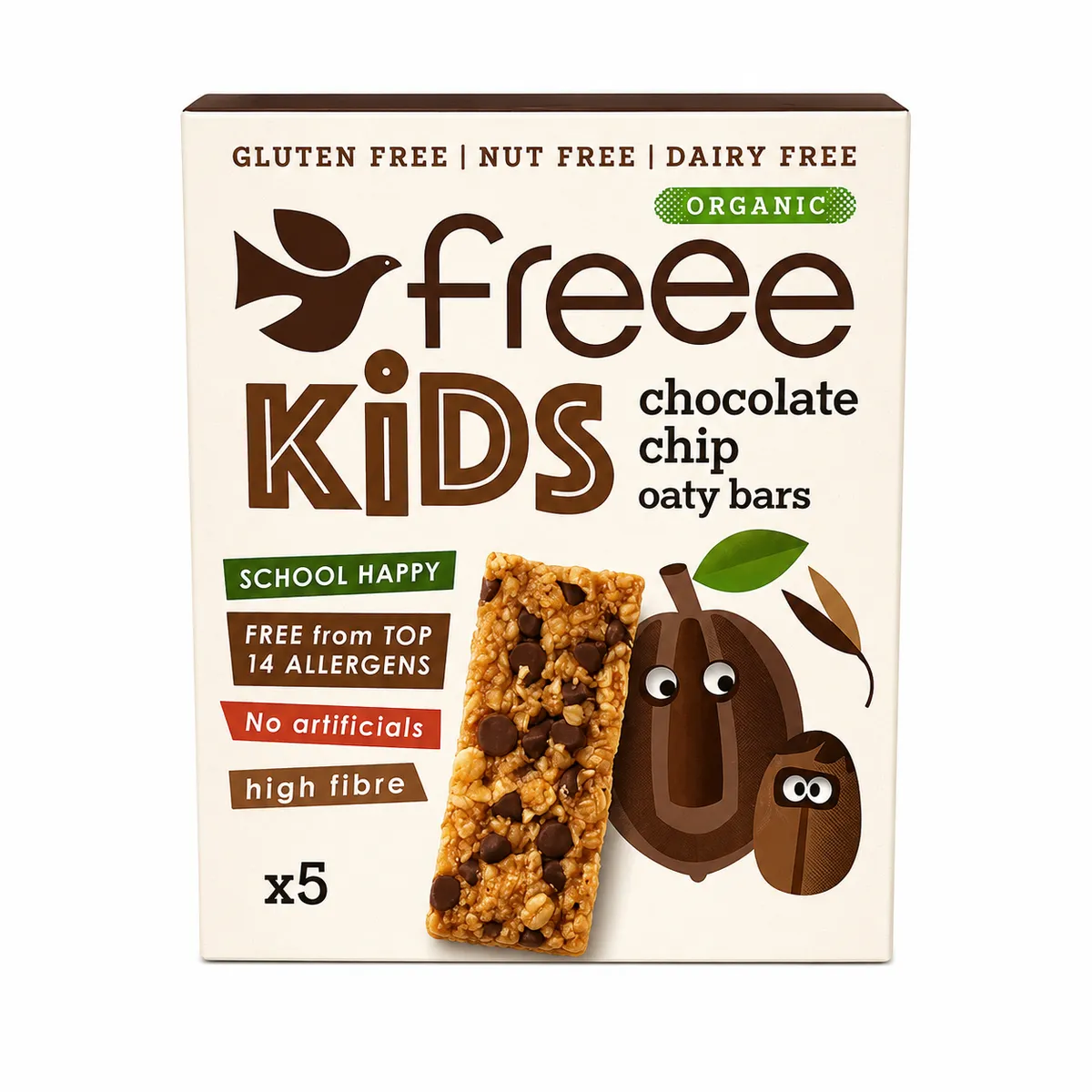 Gluten Free Organic Kids Chocolate Chip Flapjack Oaty Bars