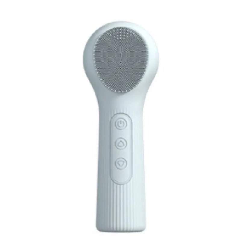 Temperature Silicone Facial Cleanser Heating Facial Brush Pore Cleaning - Blue