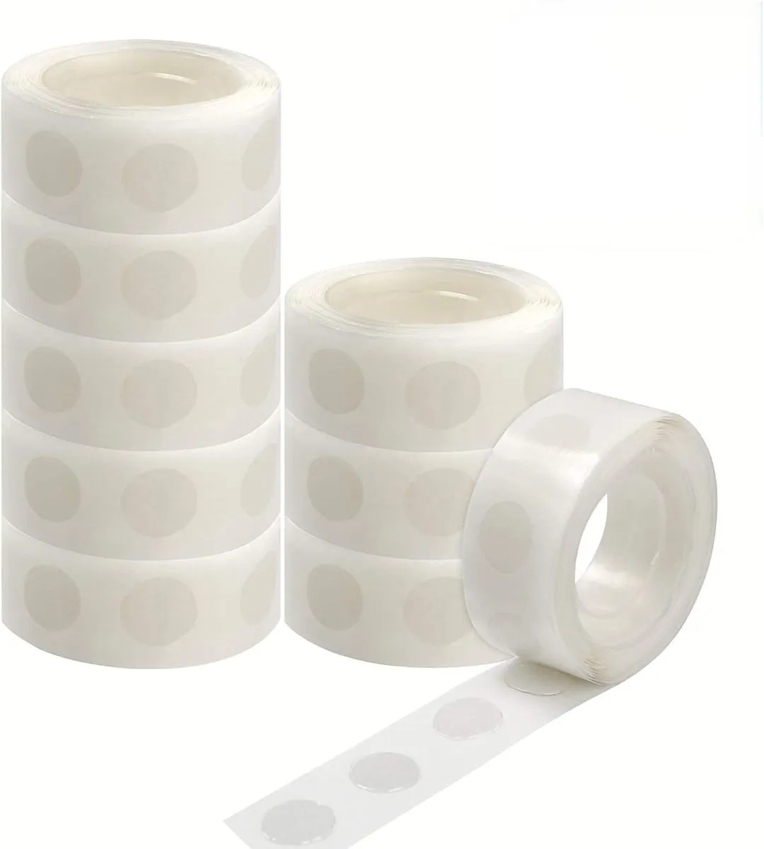 1000 Pieces Clear Glue Points Dots Double Sided Adhesive