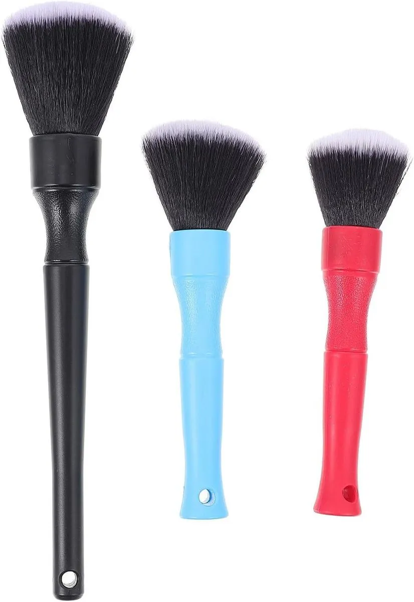 3Pcs Car Detailing Brush Set Ultra Soft Bristles Vehicle Interior Air Vent