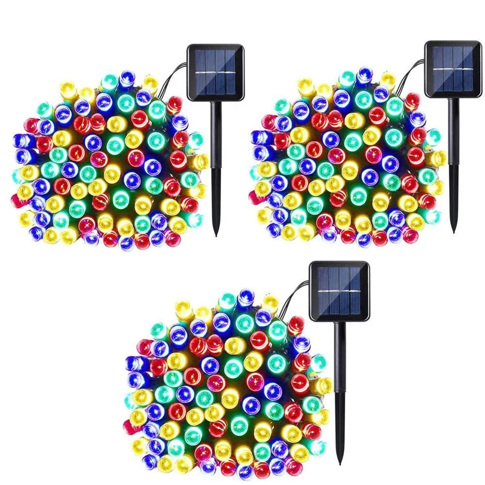 String Lights Fairy Lights Outdoor Solar - 10m - Colorful
