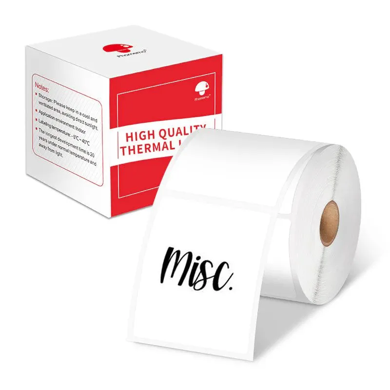 Phomemo Thermal Labels-for M110/M100/M220/M221/M108,1.18"x1.57"(30x40mm)