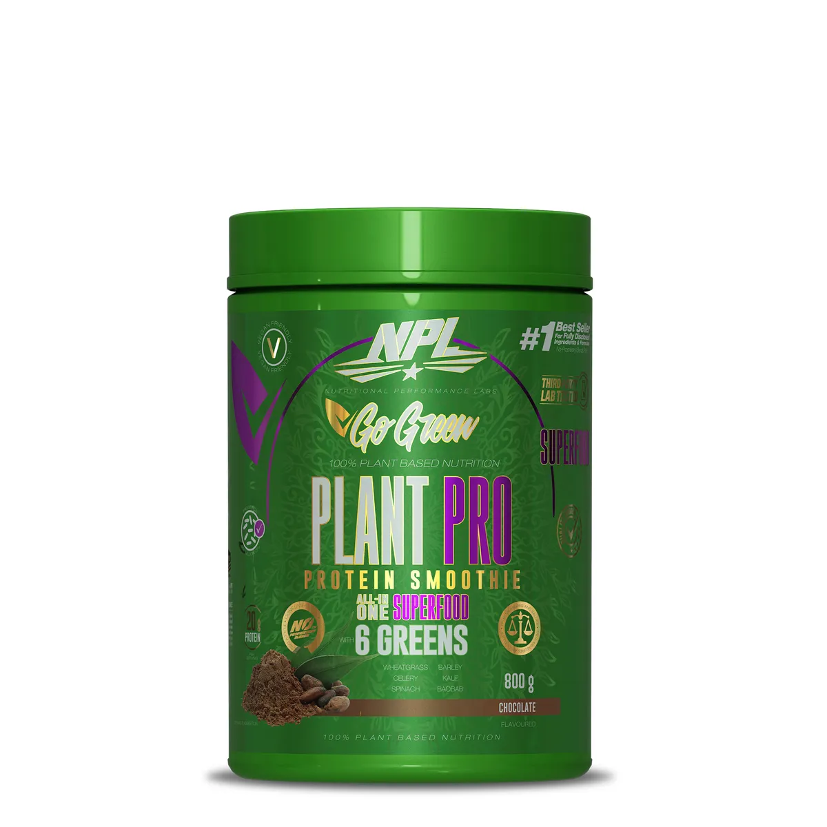 NPL Plant Pro Protein Smoothie - Chocolate 800g