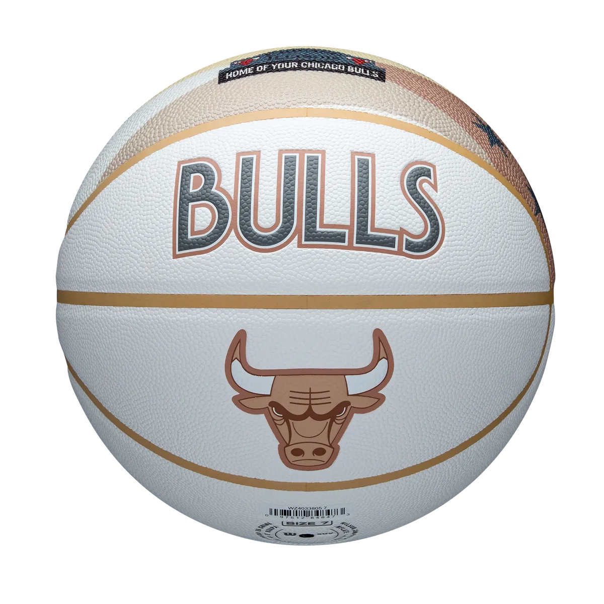 Wilson NBA Team City Edition Collector Basketball - Chicago Bulls