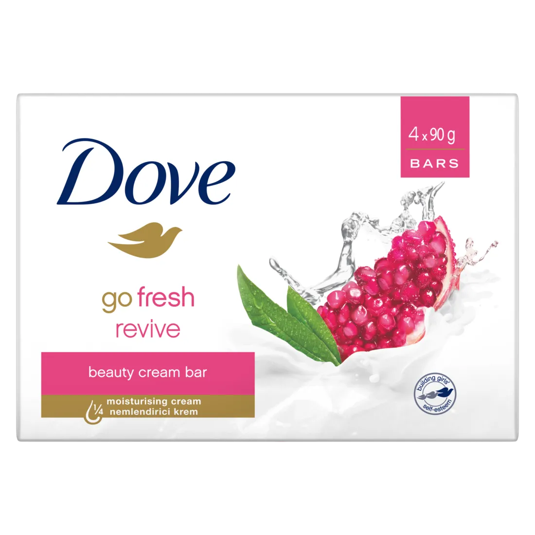 Dove Revive Moisturizing Bar Soap Value Pack 4x90g