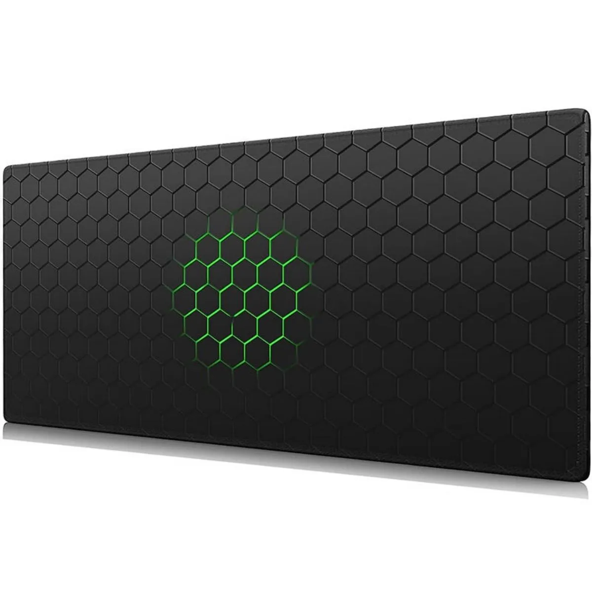 Gaming Desk Pad, Hexagon Honeycomb Technology Extended Mouse Mat - Green