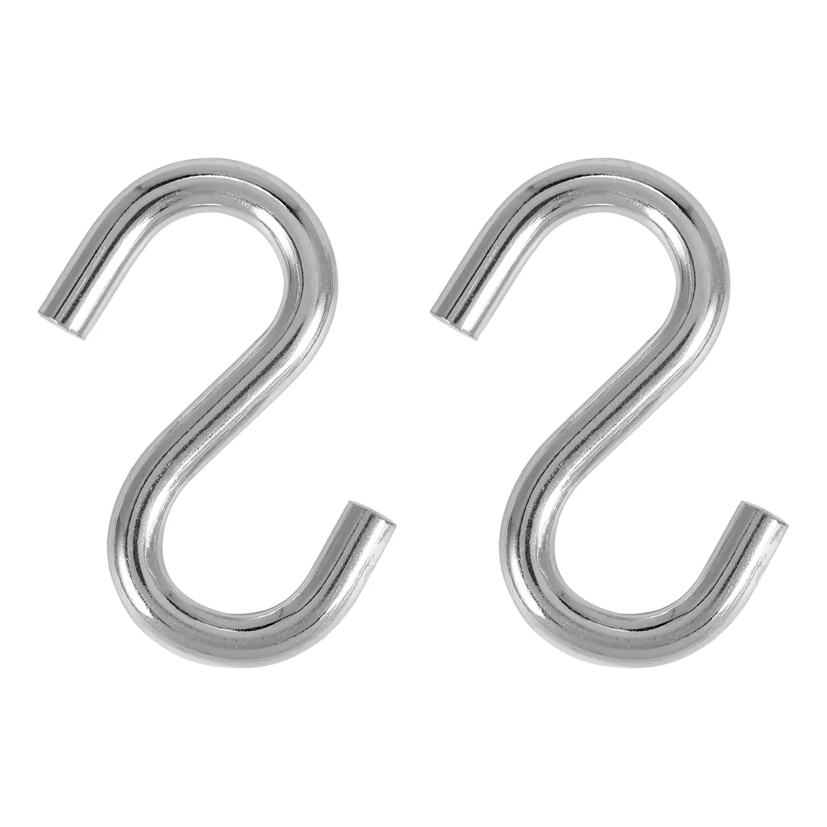 Heavy-Duty S Shaped Hooks Hammock S Hooks Utility Hooks, 3-Inch Long - 2 Pack