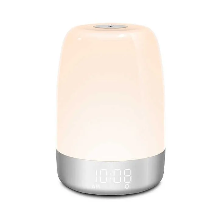 Silent Sunrise Alarm Clock: Natural Sounds & Colorful Night Light