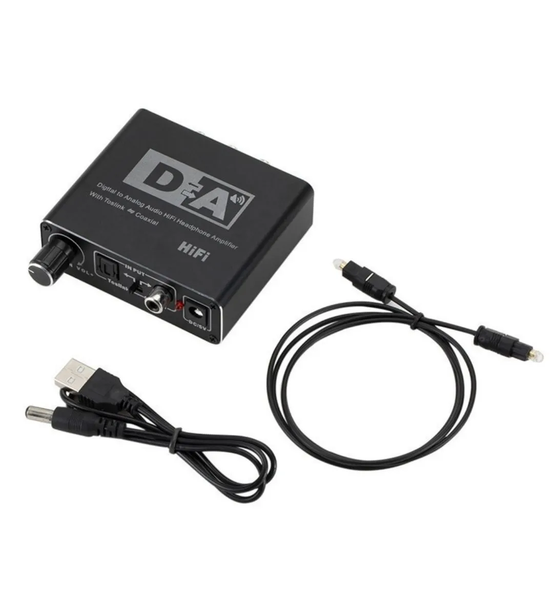 192KHz Digital To Analog Audio Converter, Optical Coaxial To RCA Adapter