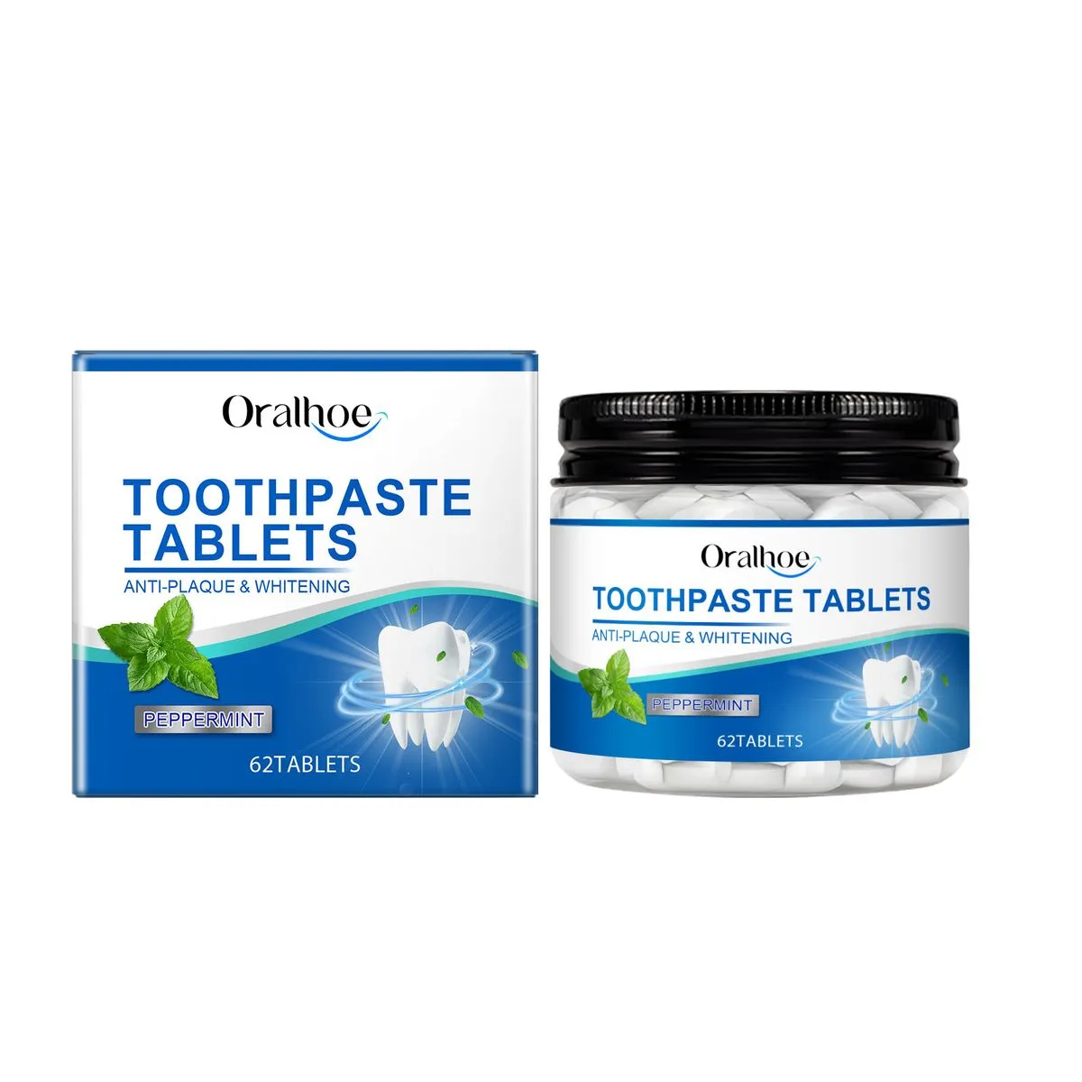 Mint Breath Freshening Toothpaste Tablets Dental Protection - A