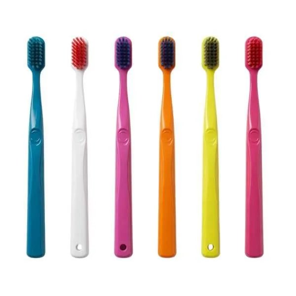 Pack of 6 Manual Toothbrushes - Assorted Colours Soft Bristles