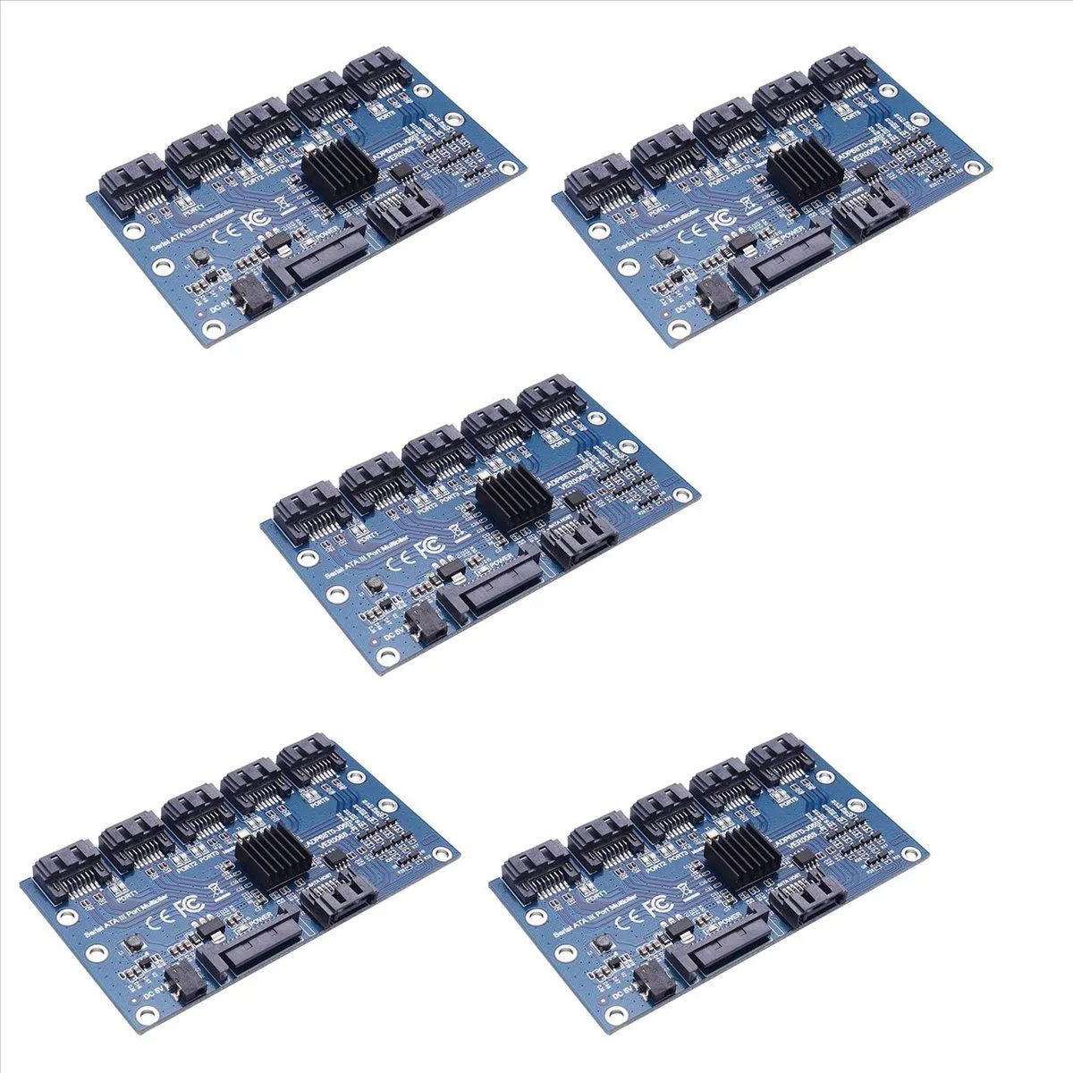 Controller Card Motherboard Sata Expansion Card 1 To 5 Port Sata3 0