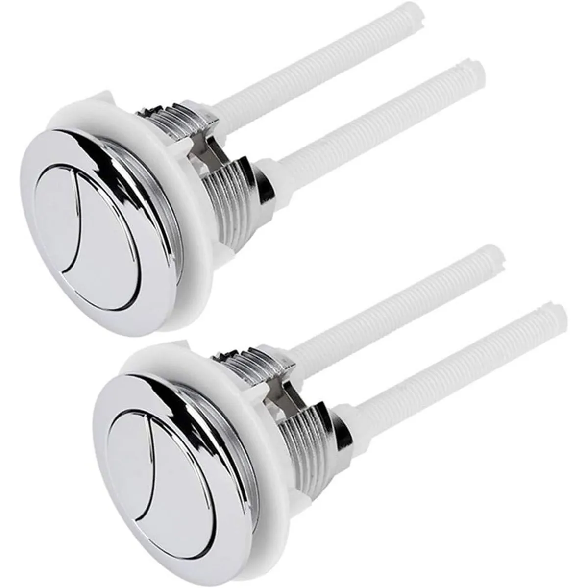 2Pieces Dual Flush Toilet Buttons 38mm Toilet Tank Replacement Flush Buttons