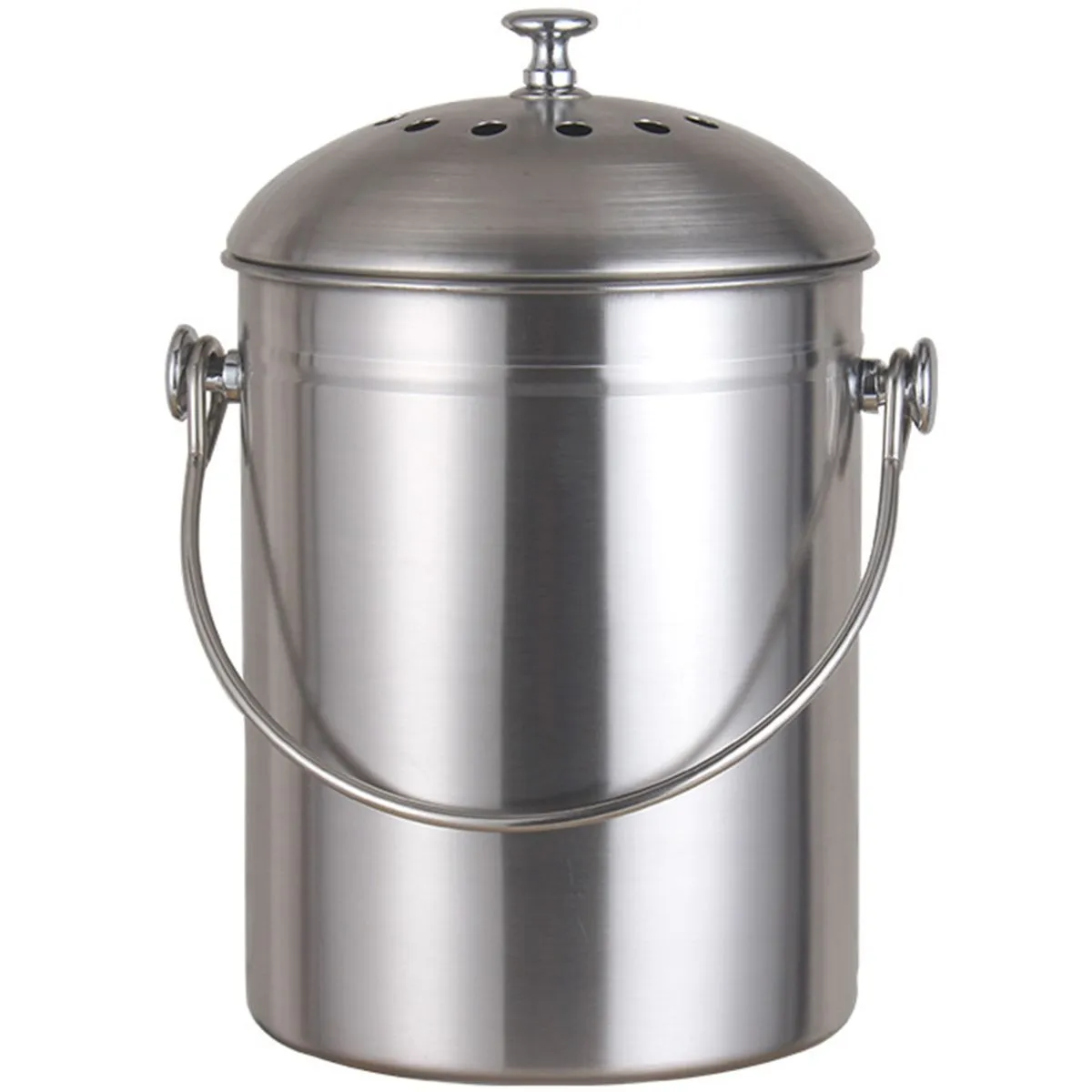 4L Compost Bin with Carbon Filter and Lid Compost Bucket Kitchen Trash Bin