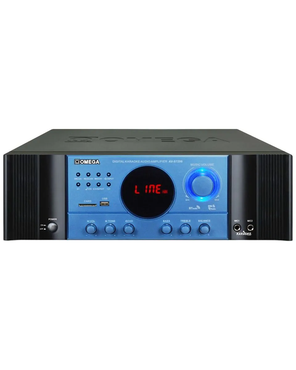 Omega Professional Power Amplifier- High-Performance Home Audio AV-97299