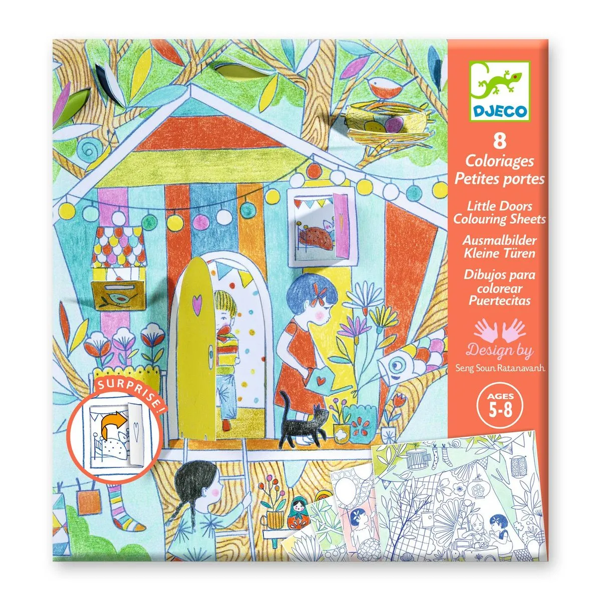 Djeco Colouring Surprise - Nina's play tents
